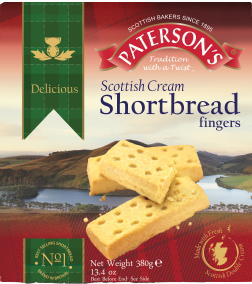 Paterson’s Scottish Cream Shortbread Fingers 380g x 14