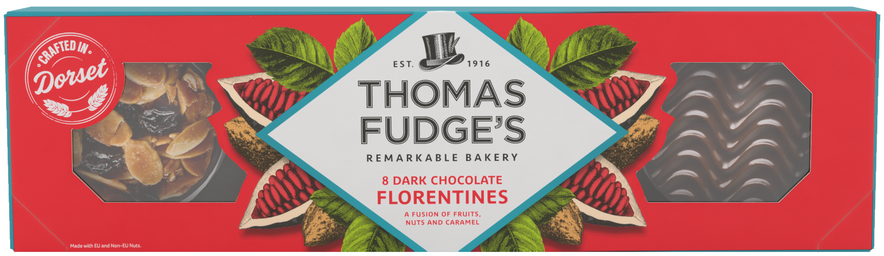 Thomas Fudges Dark Chocolate Florentines